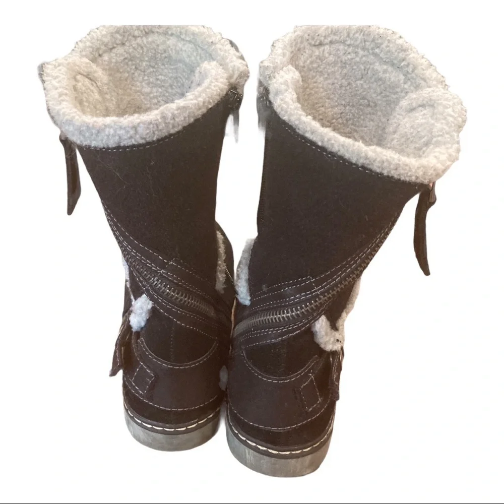 White Mountain sz 7 black suede Teague boots